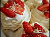 Pavlova aux fraises