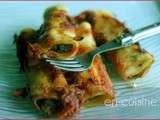 Cannelloni aux épinards et ricotta au Thermomix