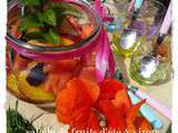 Salade de fruits au sirop de Coquelicot