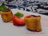 Brioche perdue aux fraises