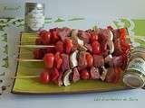 Brochettes de boeuf pour un barbecue