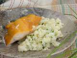 Haddock poché à l'écrasé de chou-fleur