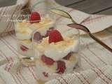 Mousse de fromage blanc aux famboises