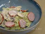 Tagliatelles aux saucisses