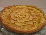 Tarte aux pommes sur fond de frangipane