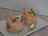 Verrines de crevettes et pamplemousse