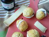 Whoopies à l'Ossau Iraty et la confiture de cerise noire, la bouchée basque de l'apéritif