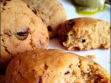 Cookies à la pistache et pépites de chocolat noir/ Cookies pistacho y pepitas de chocolate negro