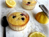 Fondant au citron et myrtilles / Postre de limon y arándanos