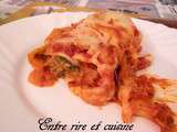 Cannelloni aux épinards et 3 fromages