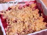 Crumble Pêches/Framboises