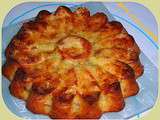 Fondant Marguerite à l'amande et aux bananes avec éclats de caramel au beurre salé