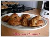 Madeleines au Pesto, Tomates séchées et Noisettes