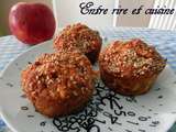 Muffins aux flocons d'avoine et pomme râpée