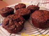 Muffins Pommes, Flocons d'avoine et poudre de Caroube