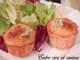 Petits moelleux au jambon fumé, coeur Tartare