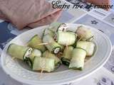 Roulés de concombre à la dinde...un amuse-bouche bien frais