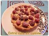 Tartelettes au Lemon Curd au fromage frais, framboises et amandes