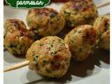 Brochettes de poulet au parmesan