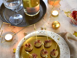 Canapés de boudin blanc