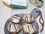 Crostinis de sardinettes et mozzarella minute