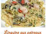 Linguine aux poireaux et noix de Saint Jacques