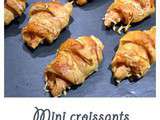 Mini croissants jambon fromage