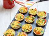 Mini tortilla cups avocat et poulet