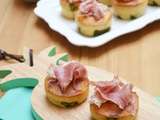 Muffins asperges et prosciutto de parma