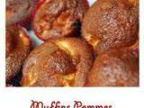 Muffins aux pommes, noix de pécan, miel et cannelle