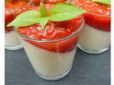 Panna cotta tomates mozzarella