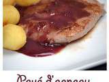 Pavé d'agneau sauce au vin rouge (agneau Presto)