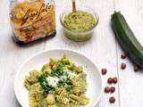 Radiatori pesto de courgettes et noisettes