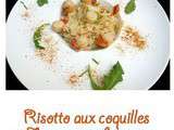 Risotto de coquilles st Jacques au champagne