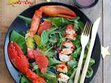 Salade Folle de homard aux agrumes