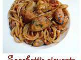 Spaghettis piquants aux fruits de mer