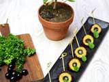 Sucettes de polenta aux olives noires