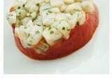 Tartare de st Jacques aux tomates confites