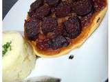 Tarte fine au boudin noir