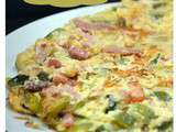 Tortilla aux courgettes du jardin