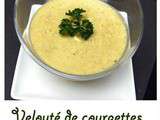 Velouté de courgettes au philadelphia