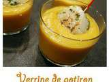 Verrine de potiron et sa coquille st Jacques