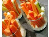 Verrines de crudités