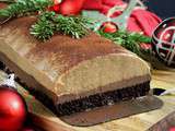 Bûche de Noël vegan choco-marrons