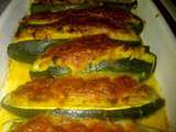 Courgettes farcies au cabillaud