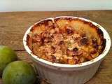 Crumble, sans beurre, aux prunes