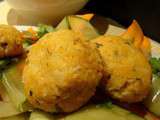 Boulettes de poisson asiatiques au riz