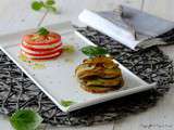 Mille-feuilles de pommes de terre primeur et courgettes au basilic { Opération Prince de Bretagne }