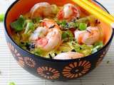 Nouilles Udon aux gambas