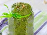 Pesto végétal de fanes de radis et cacahuètes